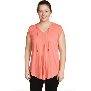 Calvin Klein Performance Plus Size Peasant Tank Top Flamingo Size 3X